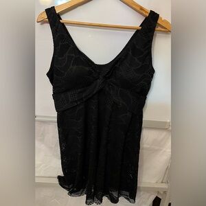 2PC Black Crochet style women’s swimsuit.